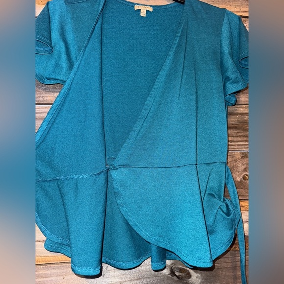 Lily white- women’s small- teal color- v neck - Picture 6 of 7